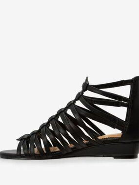 Comfortview Helen Gladiator Style Sandal Black 10W